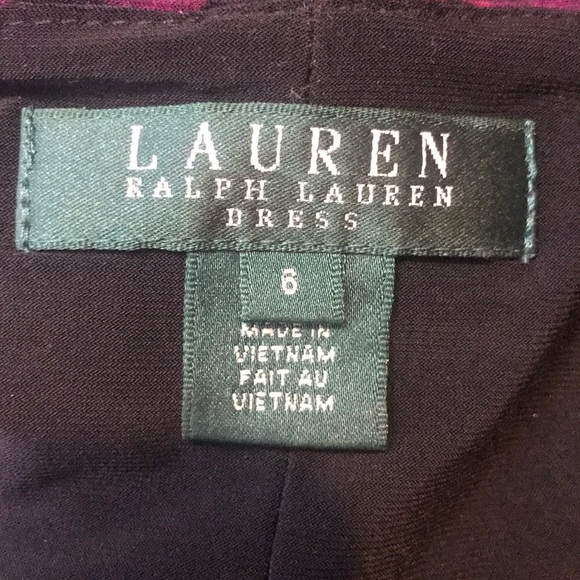 Lauren Ralph Lauren Dress sz 6 Modest Short Sleeve - Picture 7 of 8